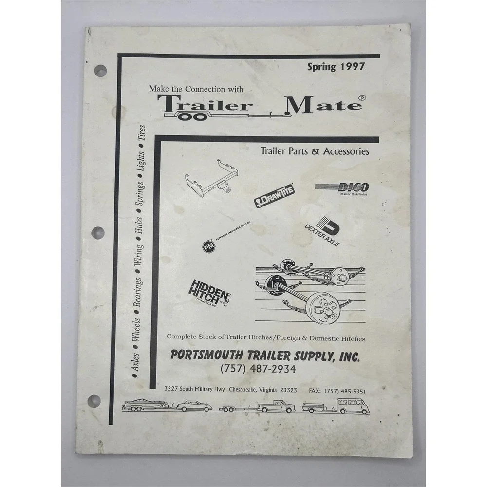 1997 Trailer Mate Catalog Trailer Parts Accessories Portsmouth Trailer Supply